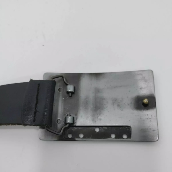 River Island Cassette Heavy Metal Buckle Belt Mens S (36in) - Picture 4 of 9